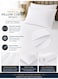 3-Piece Printed Microfiber Fitted Bedsheet Set Queen Size with 2 Pillow Covers, Chevron Print, Deep Pocket, Breathable &amp; Fade Resistant