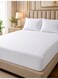 3-Piece Printed Microfiber Fitted Bedsheet Set King Size with 2 Pillow Covers, Chevron Print, Deep Pocket, Breathable &amp; Fade Resistant