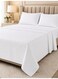 4-Piece Printed Microfiber Bedsheet Set Queen Size with Fitted Sheet, Chevron Print Flat Sheet &amp; 2 Pillow Covers, Deep Pocket &amp; Hotel Quality Comfort