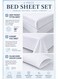 6-Piece Printed Microfiber Bedsheet Set Queen Size with Chevron Print Fitted Sheet, Flat Sheet &amp; 4 Pillow Covers, Deep Pocket &amp; Hotel Quality Comfort