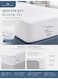 3-Piece Printed Microfiber Fitted Bedsheet Set Queen Size with 2 Pillow Covers, Mini Check Print, Deep Pocket, Breathable &amp; Fade Resistant