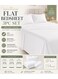 3-Piece Printed Microfiber Flat Bedsheet Set Queen Size with 2 Pillow Covers, Mini Check Print, Ultra Soft, Breathable &amp; Fade Resistant