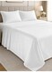 3-Piece Printed Microfiber Flat Bedsheet Set Queen Size with 2 Pillow Covers, Mini Check Print, Ultra Soft, Breathable &amp; Fade Resistant