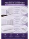 6-Piece Printed Microfiber Bedsheet Set Queen Size with Mini Check Print Fitted Sheet, Flat Sheet &amp; 4 Pillow Covers, Deep Pocket &amp; Hotel Quality Comfort