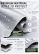 Jetour T2 Car Cover, Waterproof 210D Oxford Cloth Full SUV Car Cover with UV Protection, Windproof Straps &amp; Zipper Door