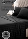 4-Piece Luxury King Size Striped Bedding Set with Duvet Cover, Fitted Bed Sheet &amp; 2 Pillowcases, Hotel-Inspired Comfort