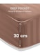 4-Piece Luxury King Size Striped Bedding Set with Duvet Cover, Fitted Bed Sheet &amp; 2 Pillowcases, Hotel-Inspired Comfort