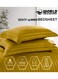 4-Piece Luxury King Size Striped Bedding Set with Duvet Cover, Fitted Bed Sheet &amp; 2 Pillowcases, Hotel-Inspired Comfort