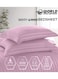 4-Piece Luxury King Size Striped Bedding Set with Duvet Cover, Fitted Bed Sheet &amp; 2 Pillowcases, Hotel-Inspired Comfort