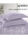 4-Piece Luxury King Size Striped Bedding Set with Duvet Cover, Fitted Bed Sheet &amp; 2 Pillowcases, Hotel-Inspired Comfort