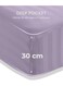 4-Piece Luxury King Size Striped Bedding Set with Duvet Cover, Fitted Bed Sheet &amp; 2 Pillowcases, Hotel-Inspired Comfort