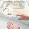 Waterproof Fitted Mattress Protector with Deep Pocket Featuring Absorbent Cotton Terry Surface, 120x200+30cm