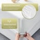 Waterproof Fitted Mattress Protector with Deep Pocket Featuring Absorbent Cotton Terry Surface, 180x200+30cm