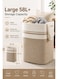 Large Cotton Rope Laundry Hamper &ndash; Collapsible Storage Basket with Handles for Clothes, Toys, Blankets &amp; Pillows (40.6 &times; 33 &times; 55.9 cm)