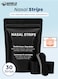 Extra Strength Black Nasal Strips for Breathing &ndash; 30 Count Oil &amp; Sweat Proof Adhesive Anti-Snoring Sleep Aid (Universal Fit)