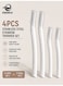 4-Piece Stainless Steel Eyebrow Trimmer Set &ndash; Precision Facial Hair Remover with Safety Blade Guard, Protective Caps &amp; Ergonomic Handle
