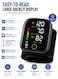 Digital Wrist Blood Pressure Monitor &ndash; Automatic BP &amp; Heart Rate Monitor with Adjustable Wrist Cuff, 2&times;99 Memory Storage, Large LCD Display, Voice Broadcast &amp; Portable Carrying Case