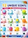 Kids Bath Bomb Gift Set &ndash; Pack of 12 Colorful Fizzy Bath Bombs with Surprise Toys Inside, 12 Unique Scents