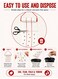 4 Meter Fly Sticker Roll Trap &ndash; Non-Toxic Sticky Glue Roll with Hanging Hooks for Flying Insects