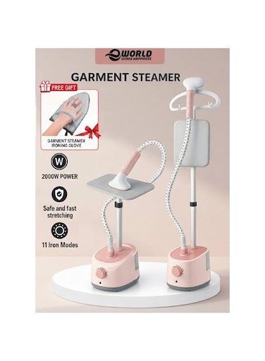 2000W Garment Steamer &ndash; Vertical &amp; Handheld Steam Iron with 1.7L Water Tank, 11 Steam Modes &amp; Smart Temperature Control