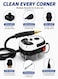 Handheld Steam Cleaner 2500W &ndash; High Pressure Portable Steam Cleaning Machine with 6-Level Steam Control &amp; Brush Heads