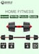 Adjustable 10kg Dumbbells &amp; Barbell Set &ndash; Home Gym Weightlifting Kit with Non-Slip Bars, Connector &amp; Weight Plates