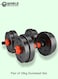 Adjustable 20kg Dumbbells &amp; Barbell Set &ndash; Home Gym Weightlifting Kit with Non-Slip Bars, Connector &amp; Weight Plates