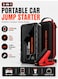 16000mAh Jump Starter Power Bank with 300A/600A Peak Current &ndash; 12V Car Battery Booster, Dual USB Output, USB-C Rechargeable, LED Flashlight &amp; Digital Display