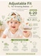 Baby Fall Protector Helmet, Adjustable Head Guard for Crawling &amp; Walking, Thickened Shock-Absorbing Sponge, 6&ndash;20 Months