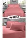 3 Piece Super King Maroon Striped Bed Sheet Set &ndash; Ultra-Soft Microfiber Sheet with 2 Pillowcases, Luxury Bedding for Home &amp; Hotel