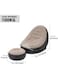 Inflatable Sofa Lounge Chair with Footrest &amp; Air Pump, Portable Air Couch for Home &amp; Outdoor Relaxation