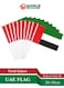 UAE Handheld Flags for National Day   30 x 20 cm Mini Flags with Stick   Emirati Flags for Home, Cars, Offices &amp; Schools   Pack of 12