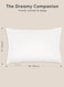 Pack of 2 Toddler Baby Sleeping Pillow, Soft Cotton Blend Cover with Polyester Filling, Perfect for Home &amp; Hotel Rooms, White