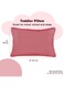 Pack of 2 Toddler Baby Sleeping Pillow, Soft Cotton Blend Cover with Polyester Filling, Perfect for Home &amp; Hotel Rooms, Maroon