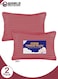 Pack of 2 Toddler Baby Sleeping Pillow, Soft Cotton Blend Cover with Polyester Filling, Perfect for Home &amp; Hotel Rooms, Maroon