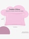 Pack of 2 Toddler Baby Sleeping Pillow, Soft Cotton Blend Cover with Polyester Filling, Perfect for Home &amp; Hotel Rooms, Pink