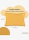 Pack of 2 Toddler Baby Sleeping Pillow, Soft Cotton Blend Cover with Polyester Filling, Perfect for Home &amp; Hotel Rooms, Gold