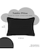 Pack of 2 Toddler Baby Sleeping Pillow, Soft Cotton Blend Cover with Polyester Filling, Perfect for Home &amp; Hotel Rooms, Black