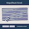 2 Pack Oversized Beach Towels, Extra Large 100% Cotton Pool &amp; Bath Towels, 90x180 cm Highly Absorbent, Soft, and Quick-Dry Cabana Stripe Towels for Beach, Pool, or Travel