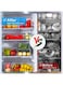 10-Pack Fridge Organizer Bins with Lids, Stackable BPA-Free Refrigerator Storage Containers with Drain Tray for Fruits, Vegetables, Drinks &amp; Pantry