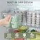 4Pcs Clear Plastic Storage Bins with Handles &ndash; BPA-Free Stackable Pantry &amp; Fridge Organizers for Kitchen, Cabinet, Bathroom &amp; More