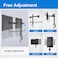 Dual Monitor Desk Mount with Telescoping Arms &ndash; Fits 2 Screens 13&ndash;27 Inch, Heavy-Duty Clamp Base, VESA Compatible