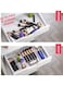 25-Piece Clear Plastic Drawer Organizer Trays, Stackable Drawer Dividers Storage Bins in 4 Sizes for Bathroom, Vanity, Makeup, Kitchen &amp; Office Accessories