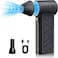 Professional Electric Air Duster 130000 RPM &ndash; Cordless Mini Jet Blower with 3 Adjustable Speeds, USB Type-C Rechargeable Air Dryer for Car, Computer, Keyboard, Camera &amp; Pet Grooming