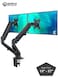 Premium Dual Monitor Desk Mount Stand &ndash; Adjustable Height, Swivel &amp; Full Motion &ndash; Fits 13&ndash;27 Inch LED/LCD Monitors