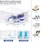 Set of 6 Clear Stackable Shoe Storage Boxes with Magnetic Doors, Interlocking Organizer Containers for Shoes, Clothes &amp; More