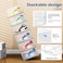 Set of 6 Clear Stackable Shoe Storage Boxes with Magnetic Doors, Interlocking Organizer Containers for Shoes, Clothes &amp; More