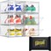 Set of 6 Clear Stackable Shoe Storage Boxes with Magnetic Doors, Interlocking Organizer Containers for Shoes, Clothes &amp; More
