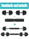 Versatile 6-in-1 Adjustable Dumbbells Set, 20kg with Connector, Non-Rolling Octagonal Shape, Home &amp; Gym Strength Training Equipment