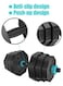 Versatile 6-in-1 Adjustable Dumbbells Set, 30kg with Connector, Non-Rolling Octagonal Shape, Home &amp; Gym Fitness Equipment